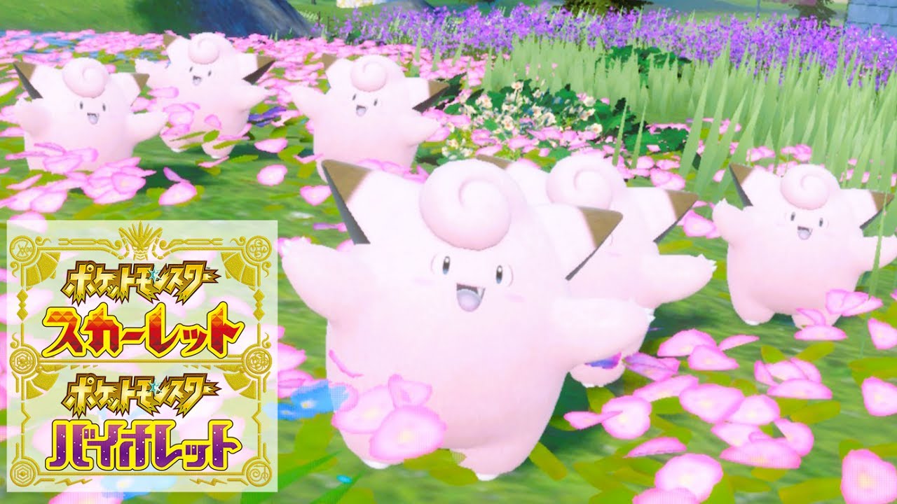 【可愛い】ピッピ６匹に囲まれて癒されピクニック【ポケモンSV】