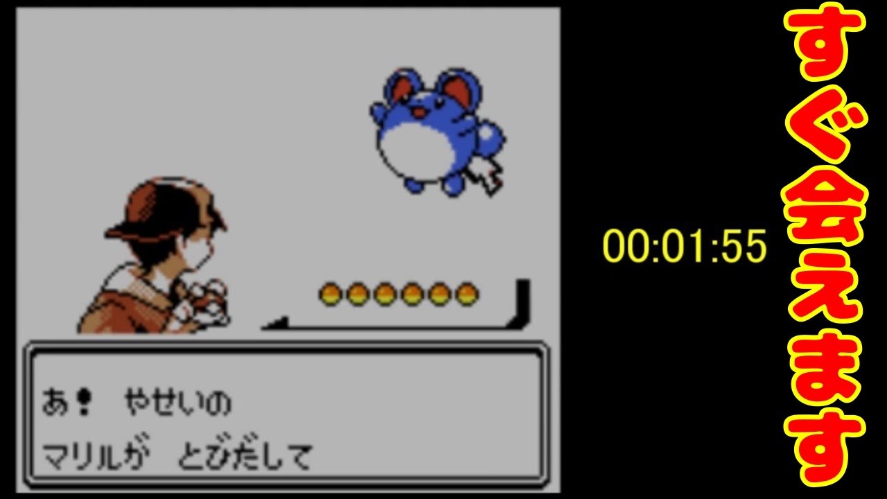 [ポケモン金銀]マリルと簡単に遭遇する方法