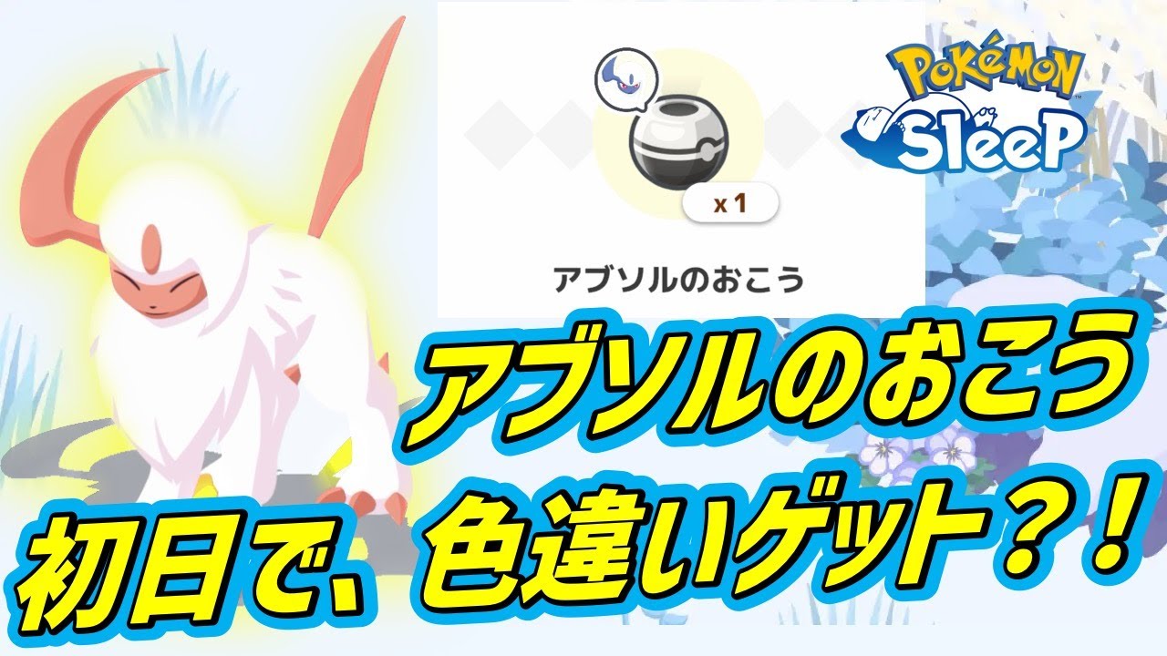 【必見】バレンタイン初日！アブソルのおこう＋なかよしのおこう、キャンチケで全力アブソルゲットへ！！？【ポケモンスリープ】