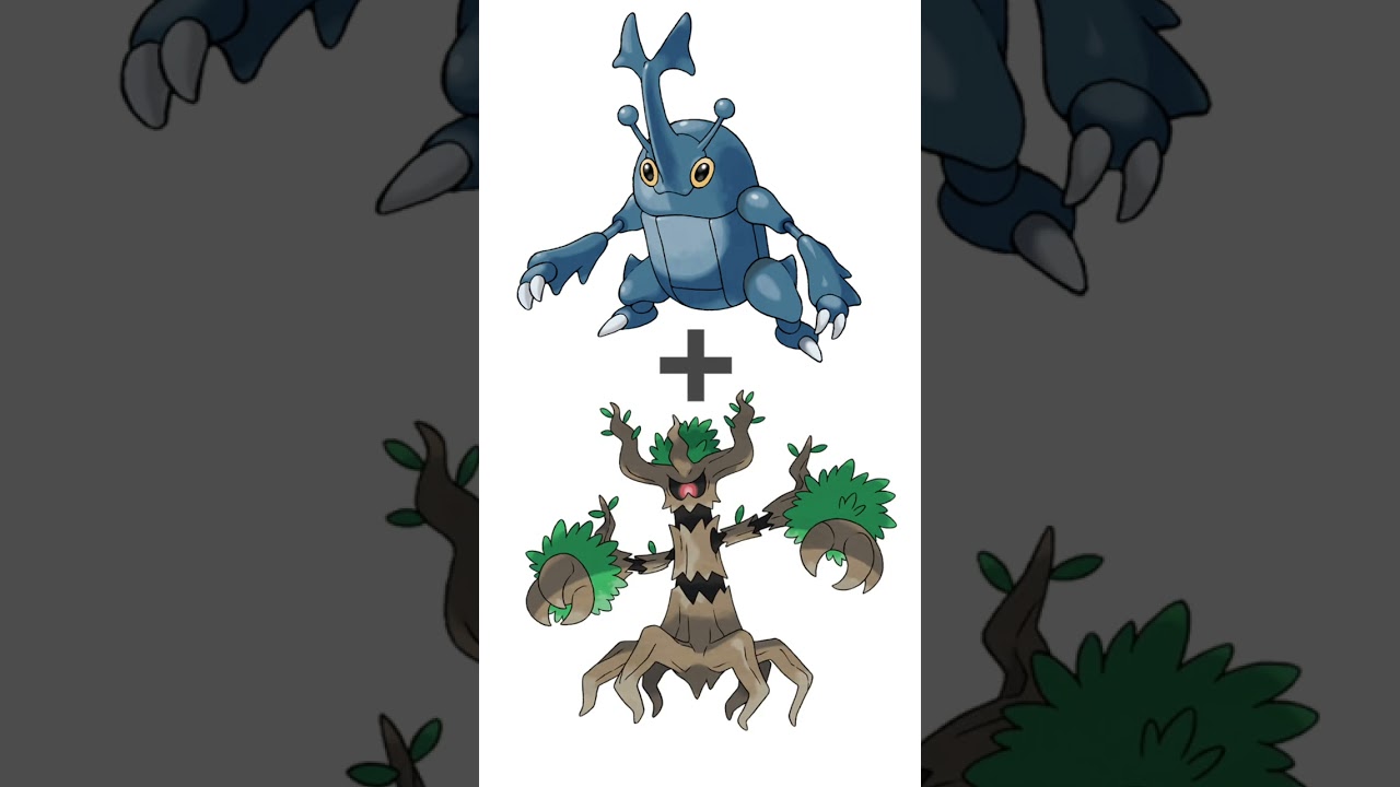 ヘラクロス＋オーロット合成。ウッドホーン　#ポケモンフュージョン #pokemon #改造ポケモン  #伝説のポケモン #最強ポケモン