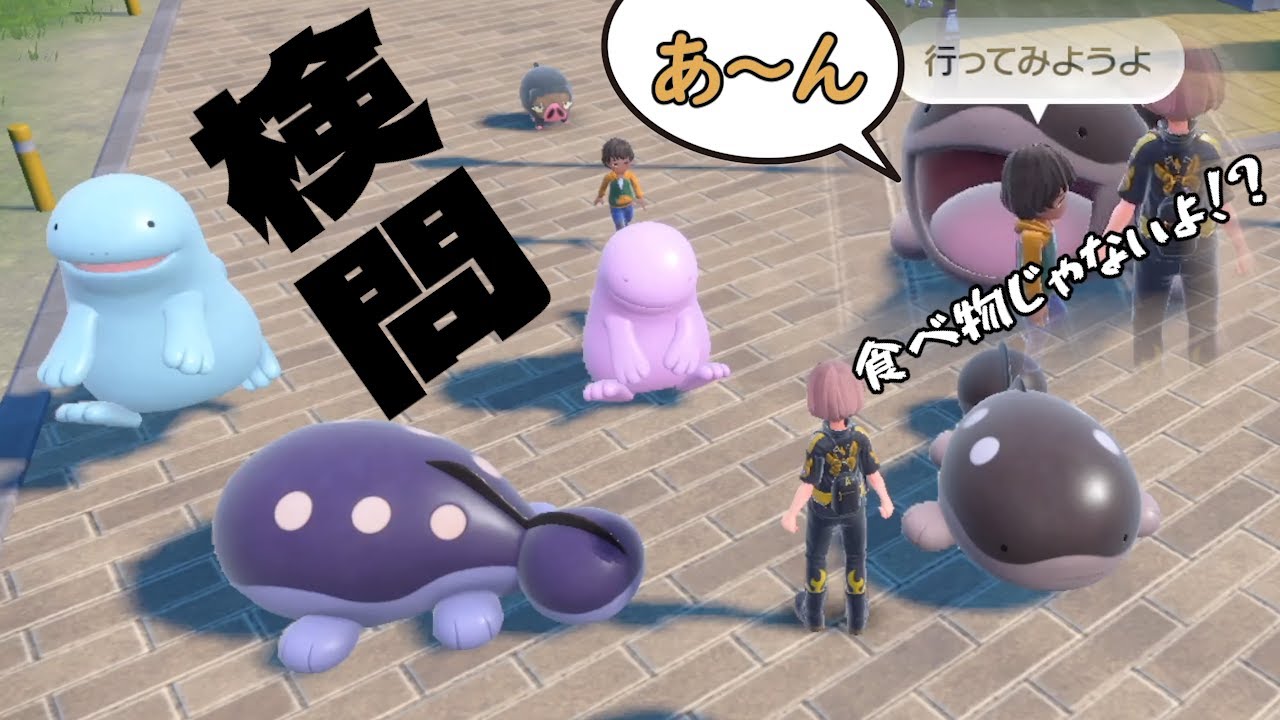 ヌオーとドオーたち、道をふさいで検問する。【ポケモンSV】
