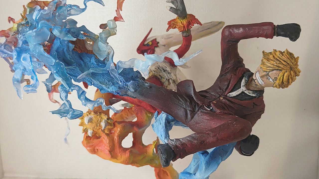 【コラボ】サンジとバシャーモが共闘するフィギュアを作ってみた！　Pokémon✕ONEPIECE
