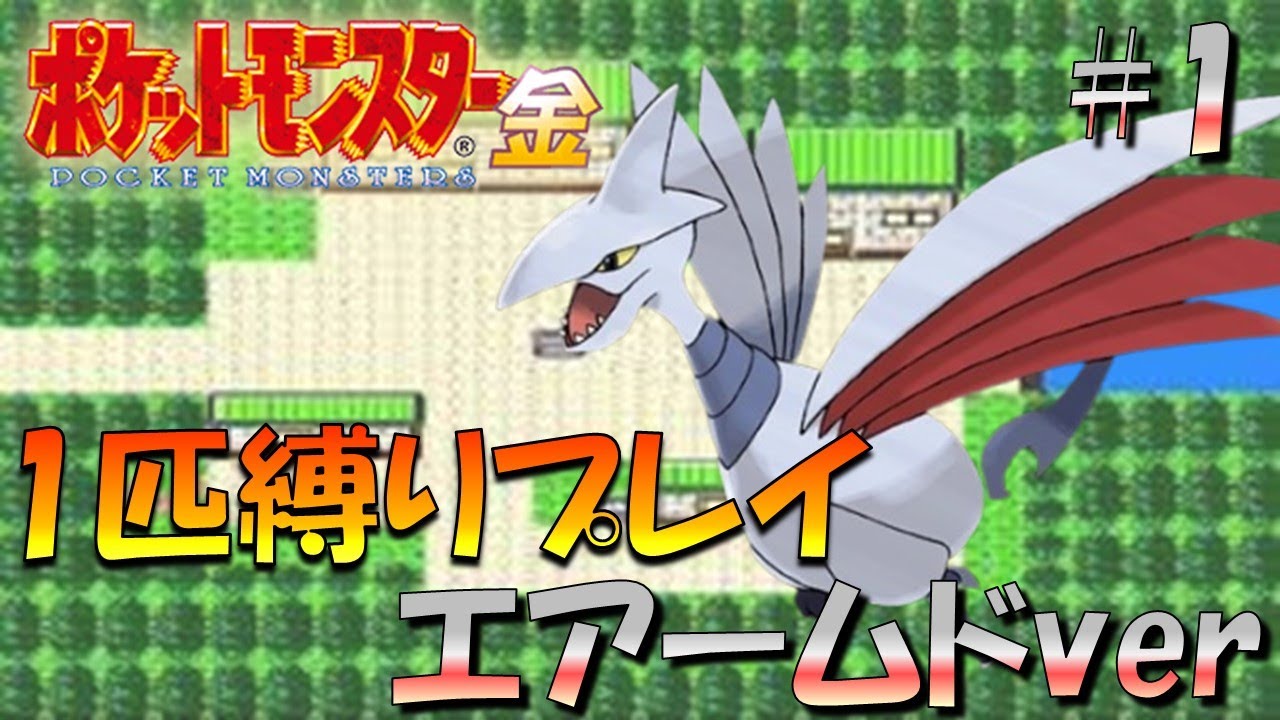 【ポケモン金銀】ポケモン1匹縛りプレイ!!エアームドきみに決めた！part1【ゲーム実況】【縛りプレイ】