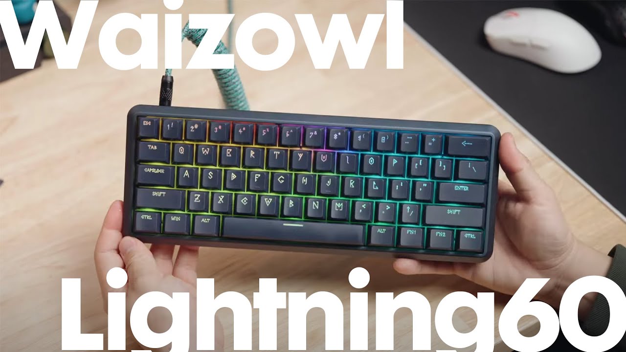 ケースにコイルケーブル付き？付属品が熱いラピトリキーボード Waizowl Lightning60