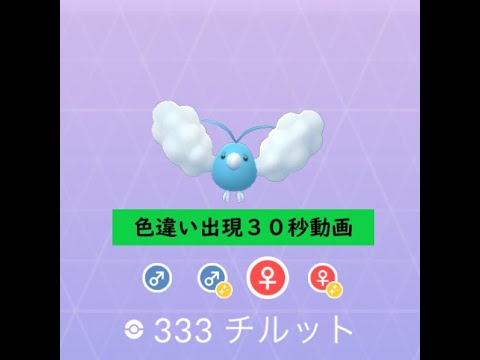 【Pokémon GO】 Rarity ”D” ＃333 チルット☆Shiny☆#Shorts