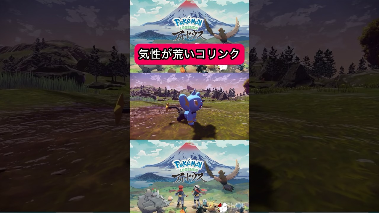 【LEGENDS アルセウス】気性が荒いコリンク #shorts #ポケモン