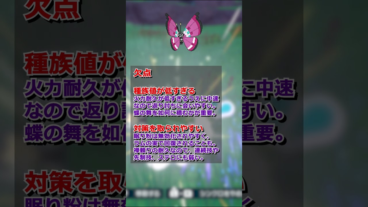 ポケモンSV対戦用解説 ビビヨン