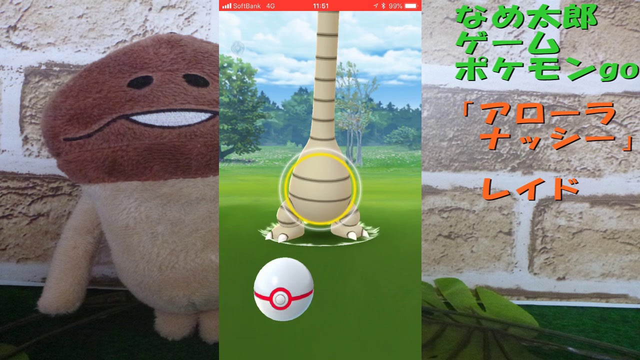 【ポケモンgo】なめ太郎の今日のレイド「アローラ・ナッシー」、ゲットだぜ！