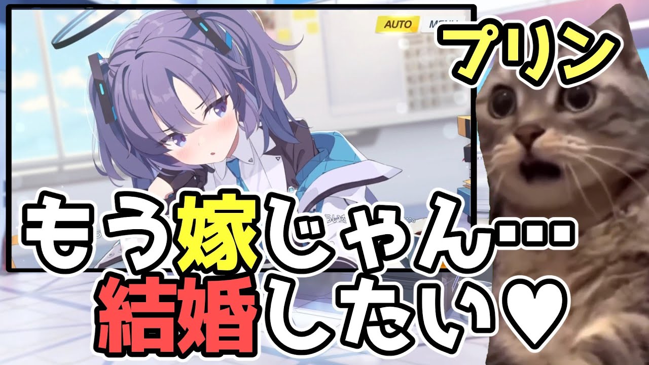 【ブルアカ】ユウカが嫁になった日 #猫ミーム #太もも #今も妻です