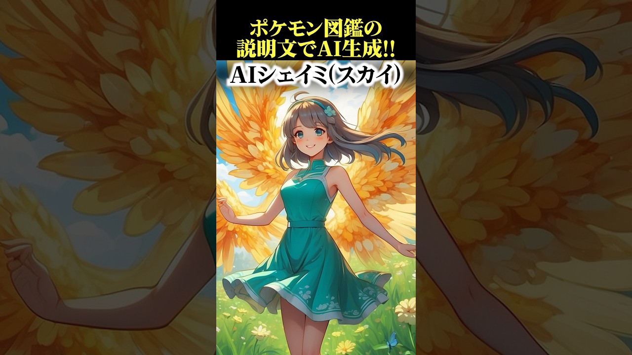 【ポケモン図鑑でAI生成】ダークライをAI生成したら怖すぎた… シェイミ、サザンドラ  #shorts #ポケモン #ポケモンsv