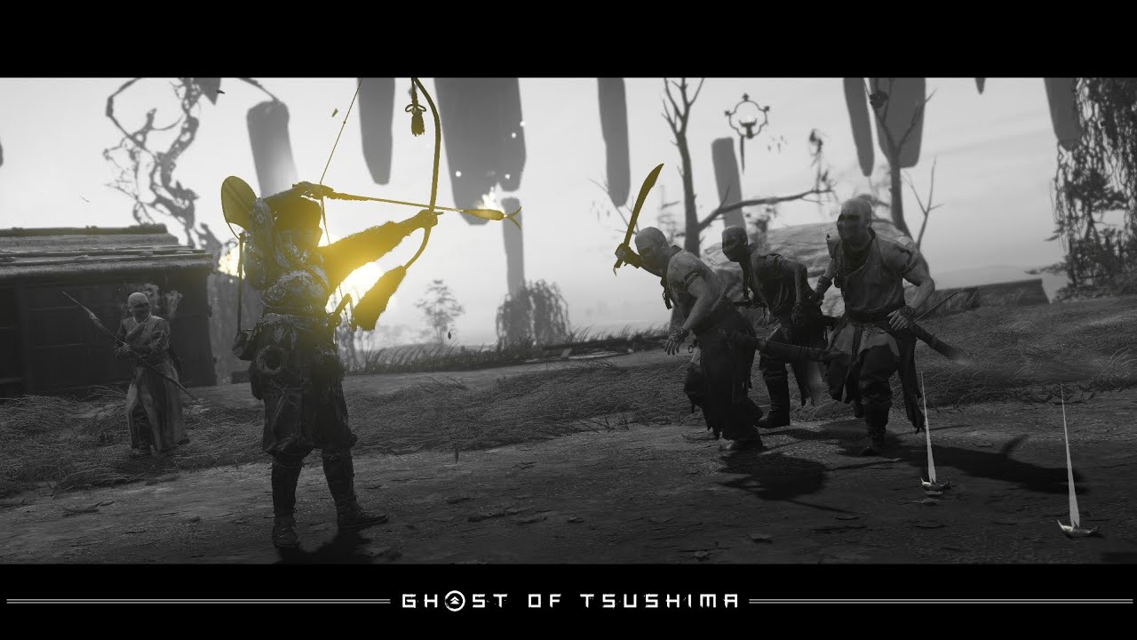 ゴーストオブツシマ カスタムソロ ビシ弓取 青井の集落の守り Ghost of Tsushima