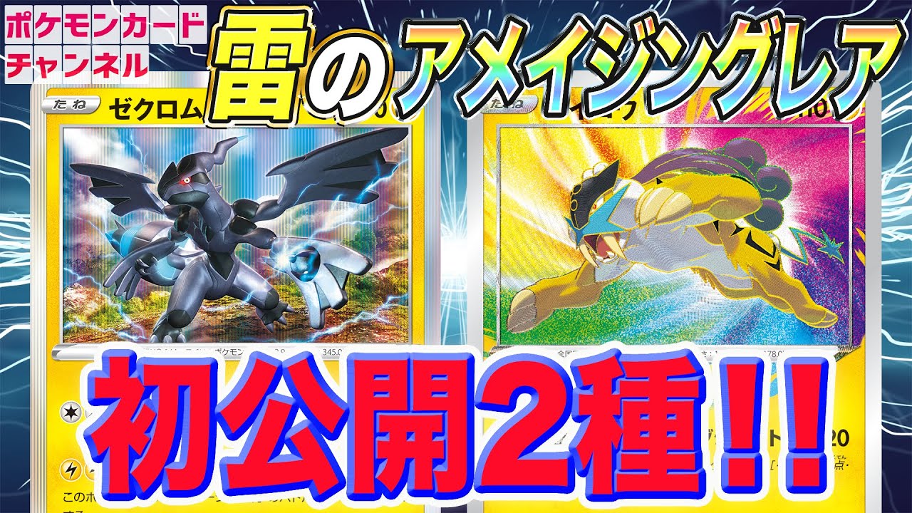【初公開】「ゼクロム」「ライコウ」登場‼【伝説の鼓動/ポケカ】