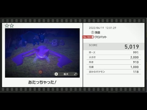 Newポケモンスナップ　★2クロバット【5019】
