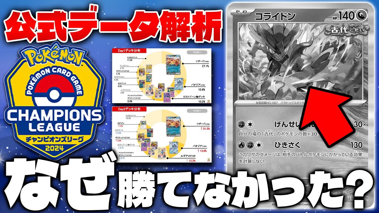 【ポケカ/解説】CL2024福岡 デッキ分布を徹底解析