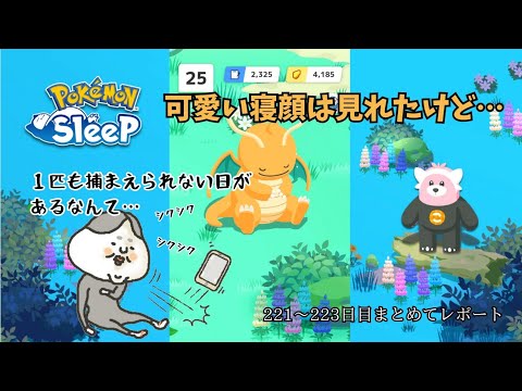 【ポケモンスリープ】こっこおばちゃんの睡眠リサーチ記録 221〜223日目