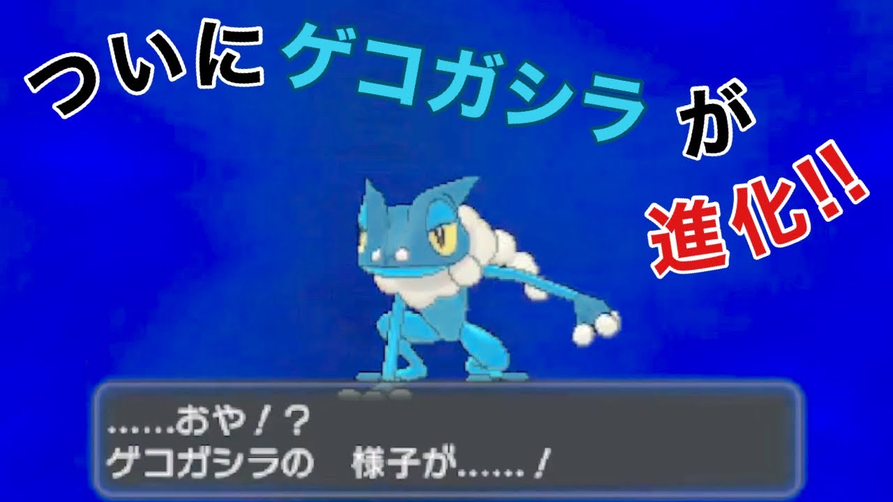 【ポケモンXY】ついにゲコガシラがゲッコウガに…