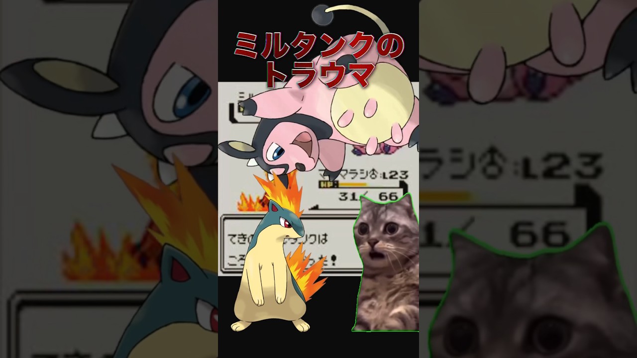 【ポケモンあるある】金銀ミルタンクのトラウマ【猫ミーム】