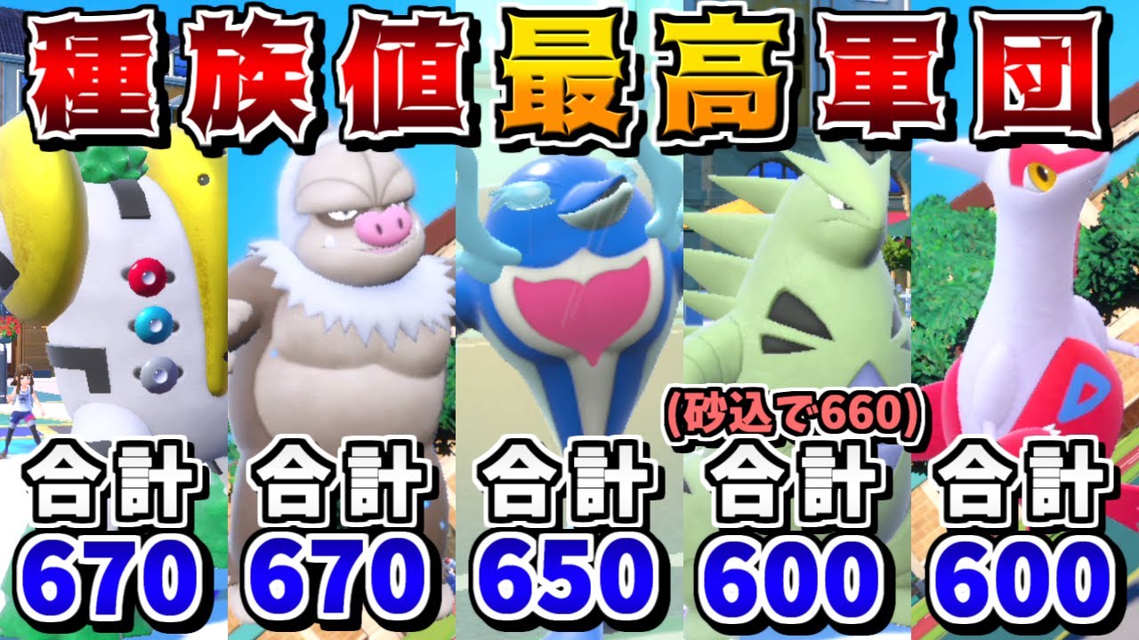ランクマで採用可能な"合計種族値最高統一"で対戦すれば当然最強に決まっている説【ポケモンSV】【ゆっくり実況】
