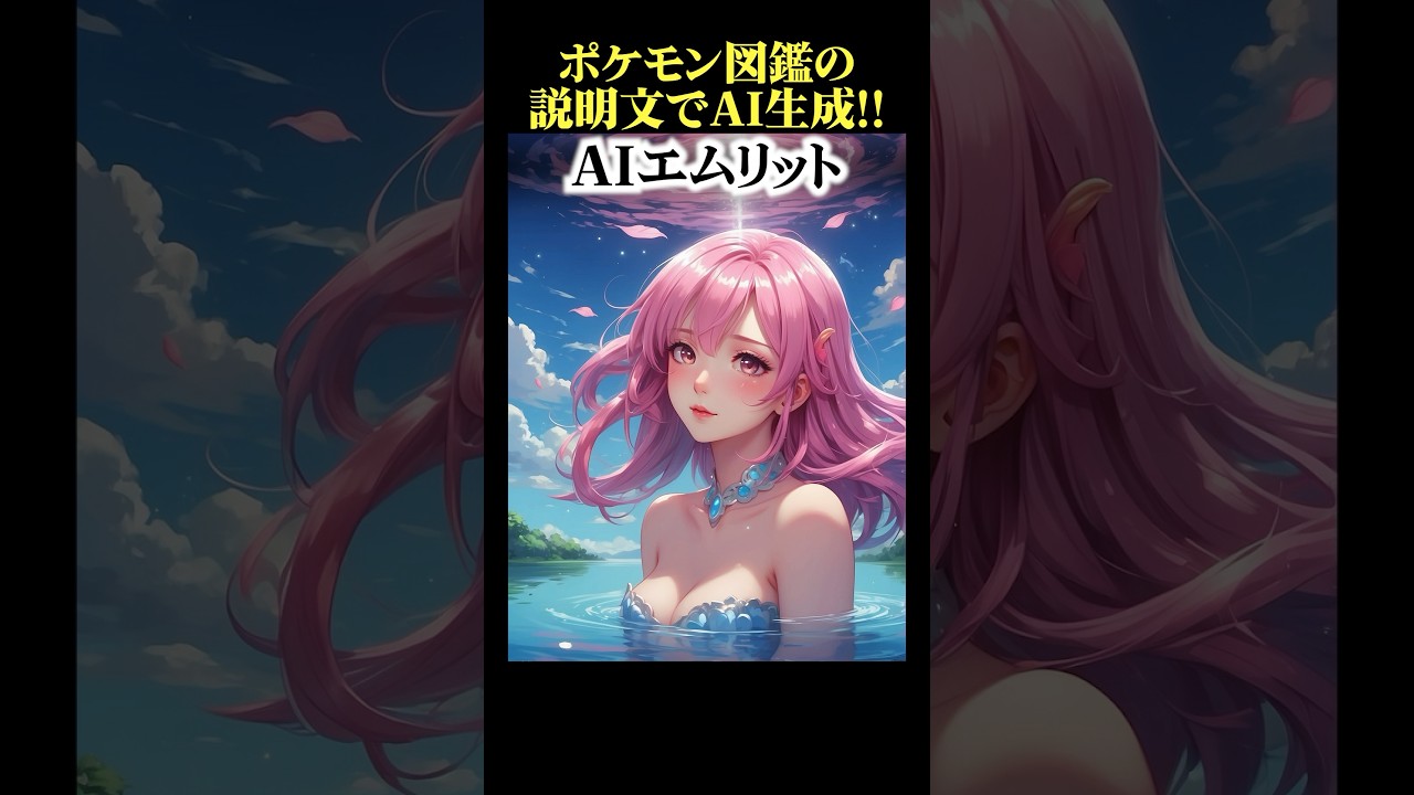 【ポケモン図鑑でAI生成】ユクシー、アグノム、エムリットをＡＩ生成したら神々し過ぎた！ #shorts #ポケモン #ポケモンsv
