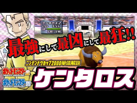 【ポケモン金銀対戦／任天堂杯2000】ケンタロス単体解説