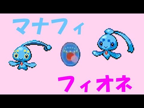 【ポケモンDP】マナフィとフィオネ【ダイパ】