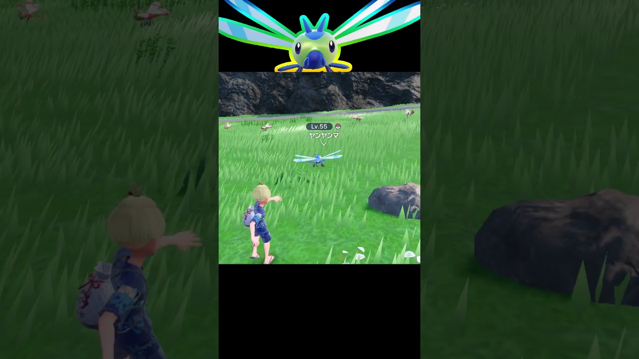 ヤンヤンマの大量発生したら絶対に見逃せない色違い厳選おすすめ場所を紹介【ポケモンSV】#shorts