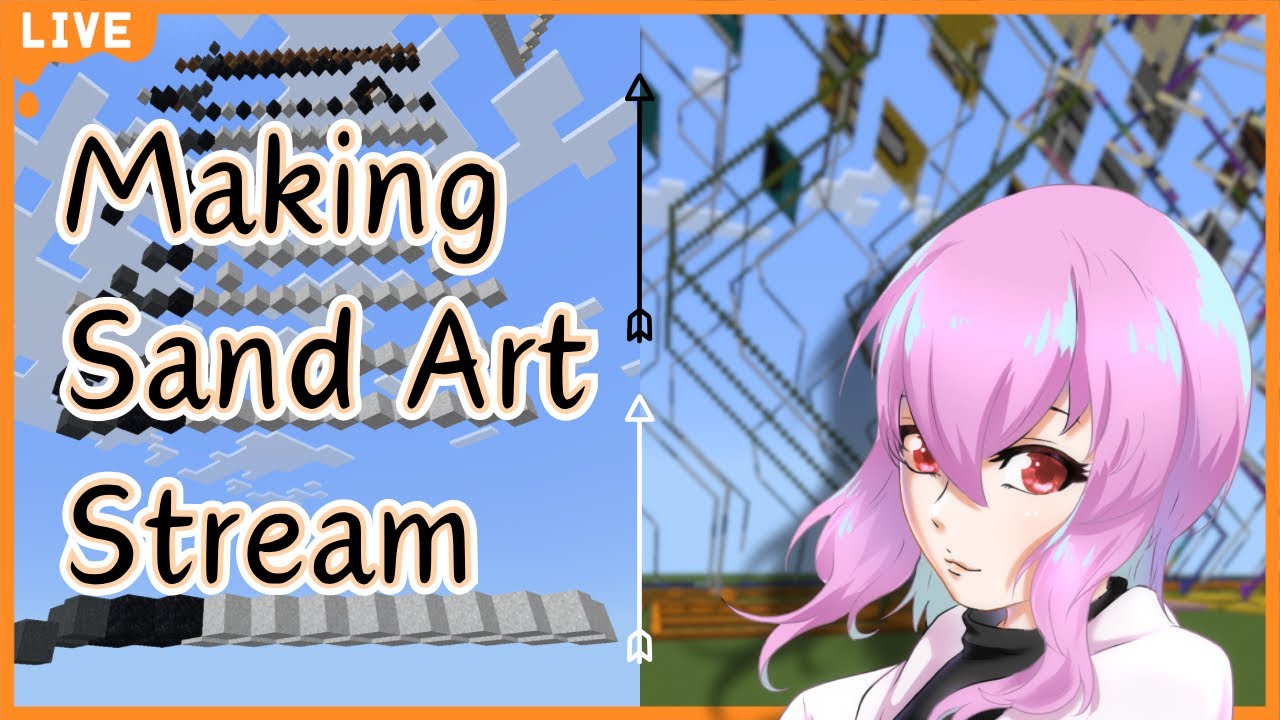 サンドアートを作っています 24/3/11 【Minecraft マイクラサンドアート 縦型配信】