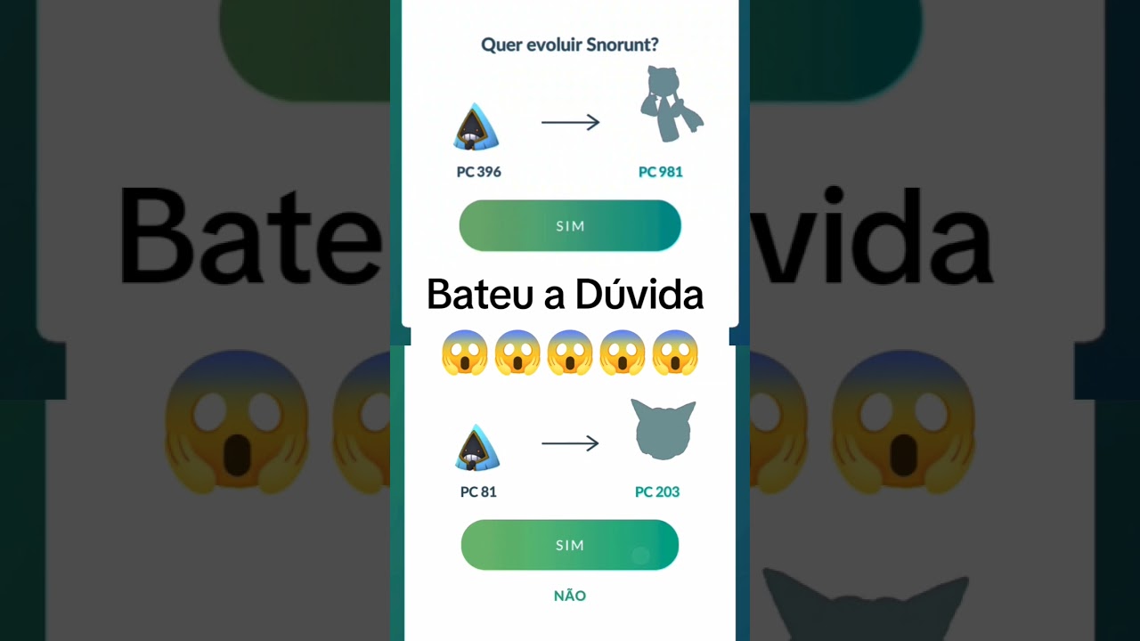 Daqui pro final escolha essa evolução 🥲 #snorunt