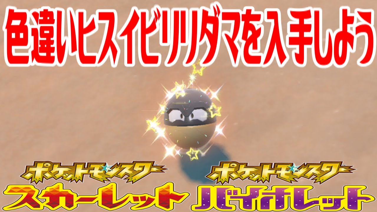 【ポケモンSV】色違いヒスイビリリダマを入手しよう【ポケットモンスター スカーレット・バイオレット ゼロの秘宝 藍の円盤】Pocket Monsters