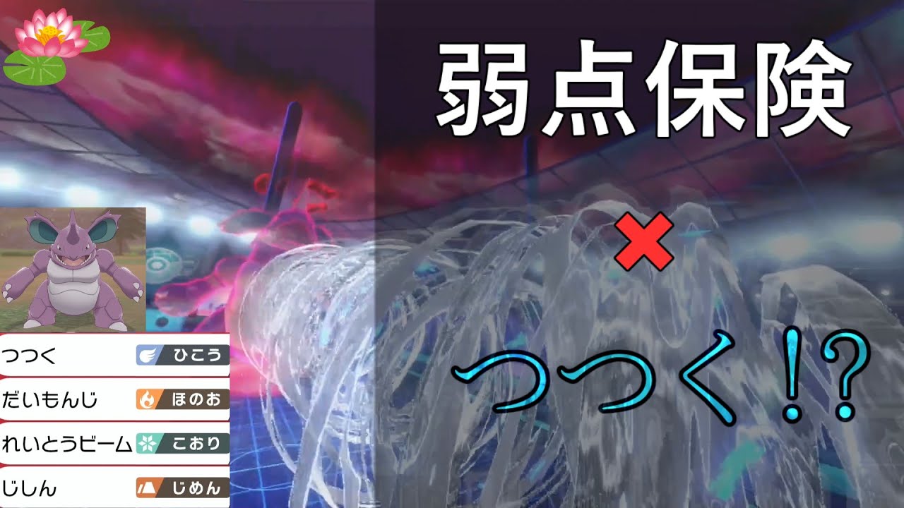 【ダイジェット型】ニドキングにも弱点保険！必中つのドリル？いいえ、つつく攻撃！【ポケモン剣盾ゆっくり実況】