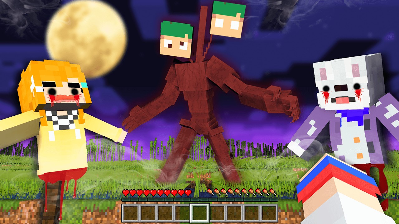 恐怖のサイレンヘッドが突然変異した...？！新種のSCPさんどヘッドから急いで逃げろ!!😨💨💀『マイクラ都市伝説』【まいくら・マインクラフト】よろずや🍭