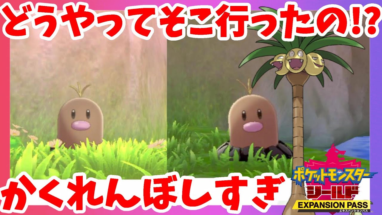 【ポケモンソードシールド】ここもエリアなの！？鍛錬平原のディグダ探し！鎧の孤島【エキスパンションパス第1弾】