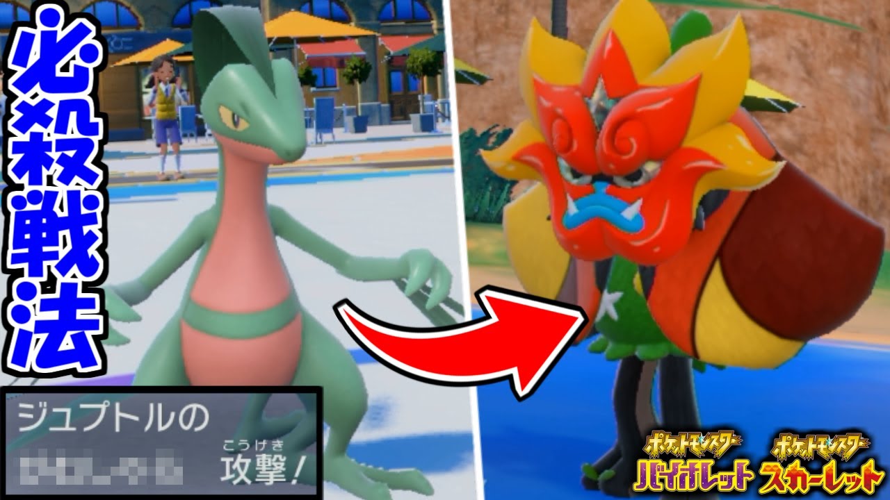 ガチで強すぎる"必殺戦法"を使える「ジュプトル」がマジで狂ってる件www【ポケモンSV実況】