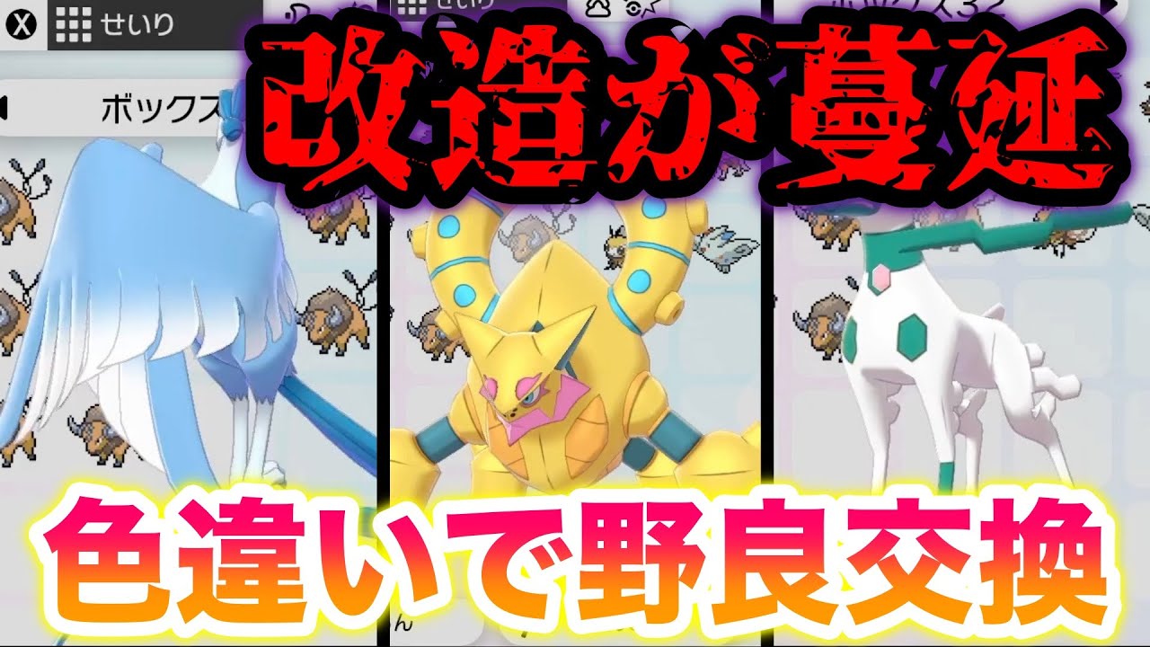 【検証】色違いケンタロスで野良交換したら改造が蔓延しすぎでヤバすぎた！奇跡の人がまた現れました！【冠の雪原/ポケモン剣盾有料DLC】