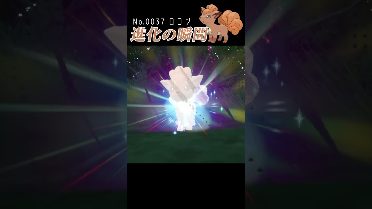 【碧の仮面】ロコン 進化の瞬間 #shorts