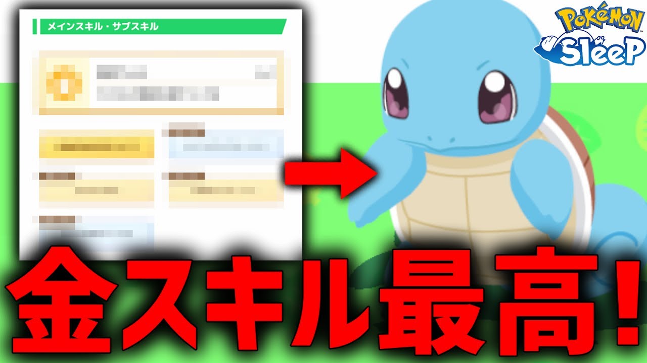 金スキルモリモリの憎めないゼニガメ、〇〇さえ良ければ...【ポケモンスリープ】