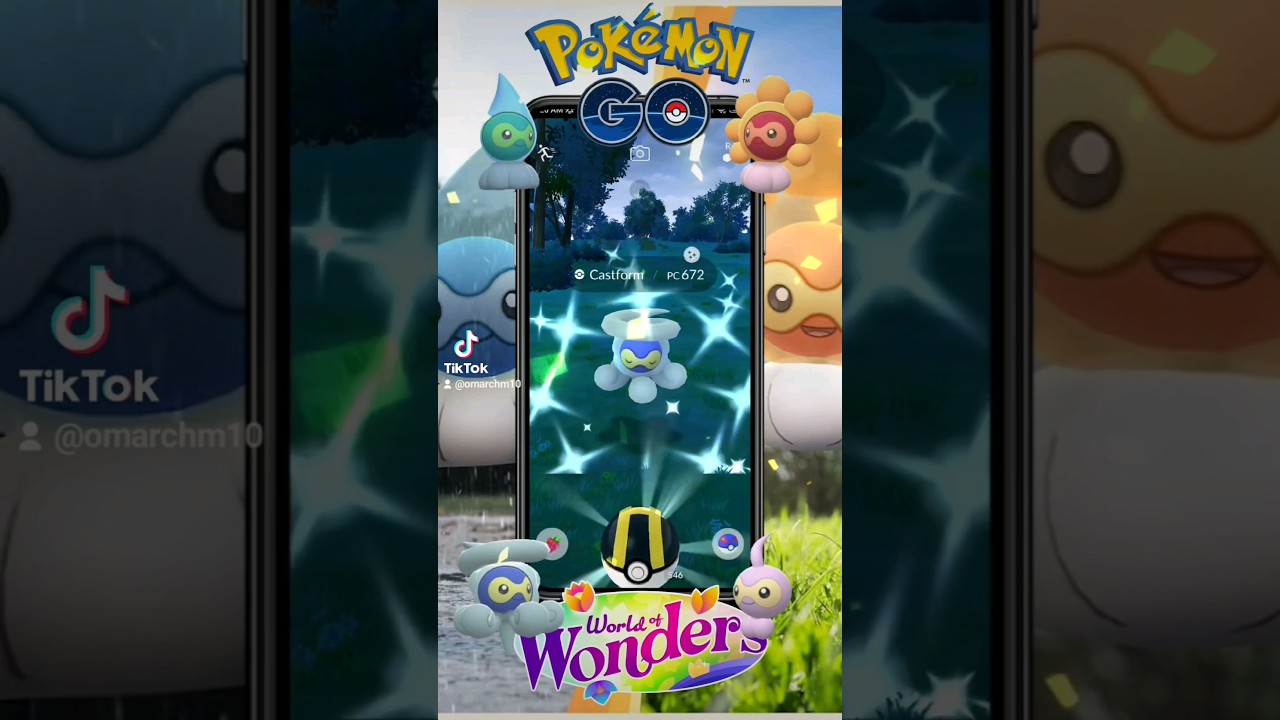 💧🌞Castform Shiny en sus 4 Formas❄️✨️ #pokemongo #pokémongo #pokemonshiny