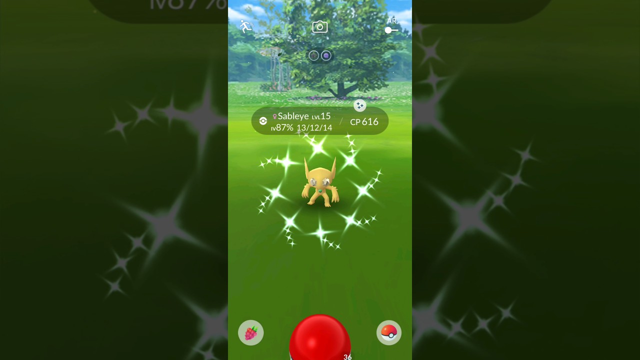 Caught a Shiny Sableye from a Research Task !! #shorts #pokemon #pokemongo #shinypokemon #rare