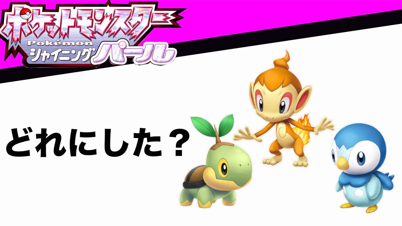 【ダイパリメイク】ナエトル・ヒコザル・ポッチャマどれにした？ポケモン新作
