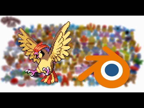 【初代ポケモン】ピジョンを作りたい 【Blender】【作業配信】