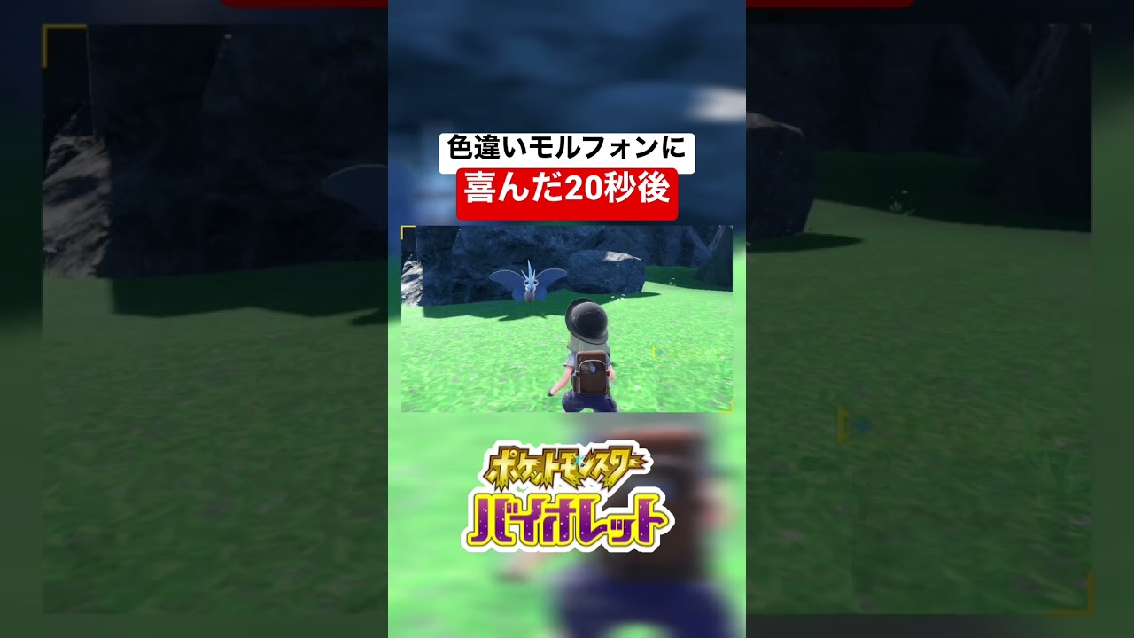 色違いモルフォンに歓喜した20秒後… #shorts #ポケモンsv #ポケットモンスタースカーレットバイオレット