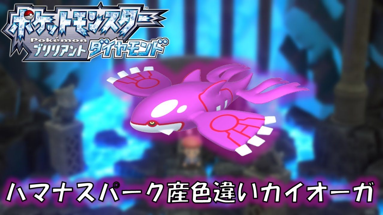ハナマスパークで色違いカイオーガ狙います！【ポケモンBDSP】【初見、コメント歓迎】
