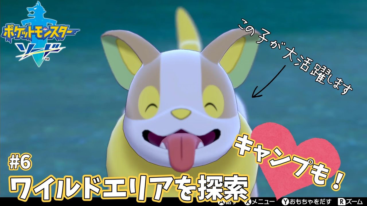 【剣盾】#6 ワイルドエリアを満喫して、ワンパチとの仲を深めます！