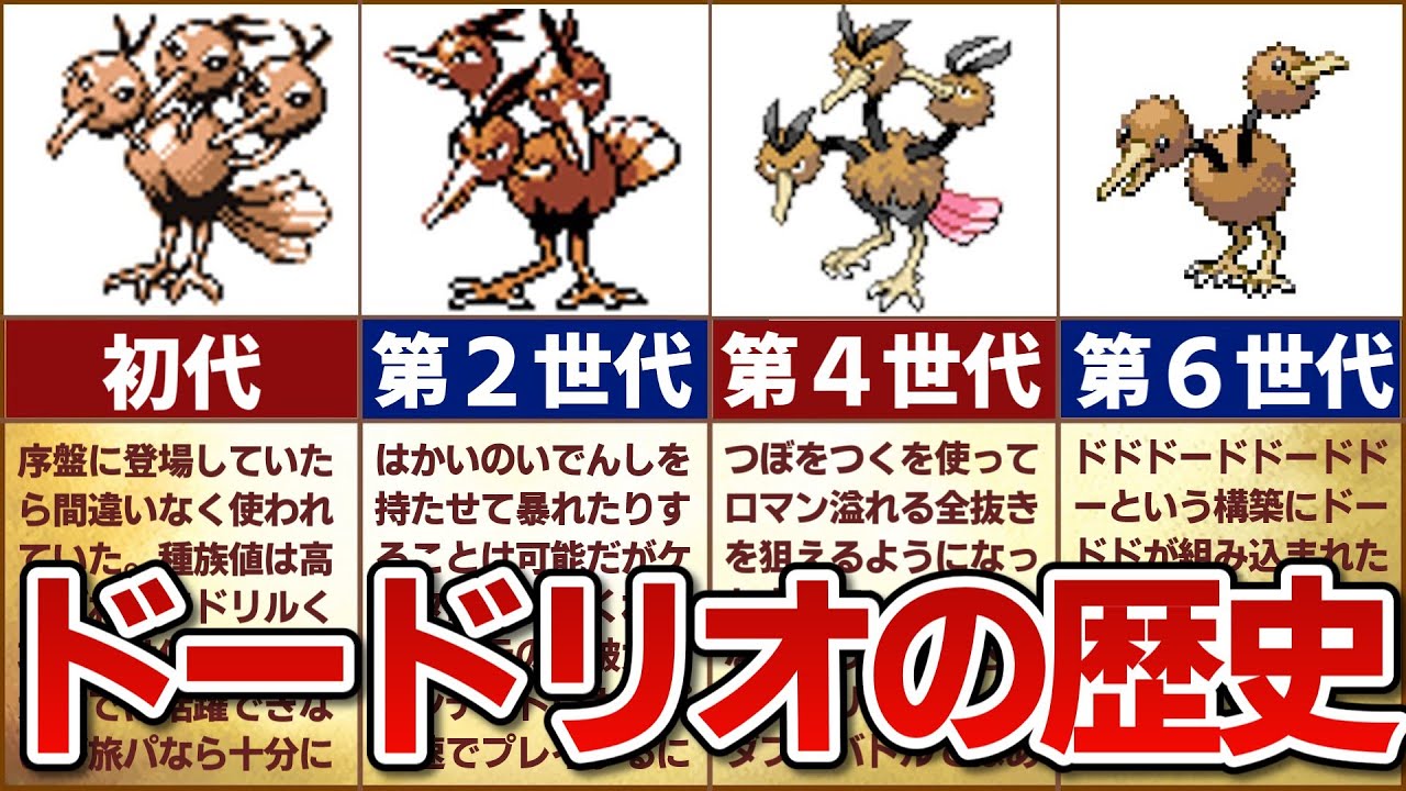 【ツボをつけ】対戦環境におけるドードリオの歴史