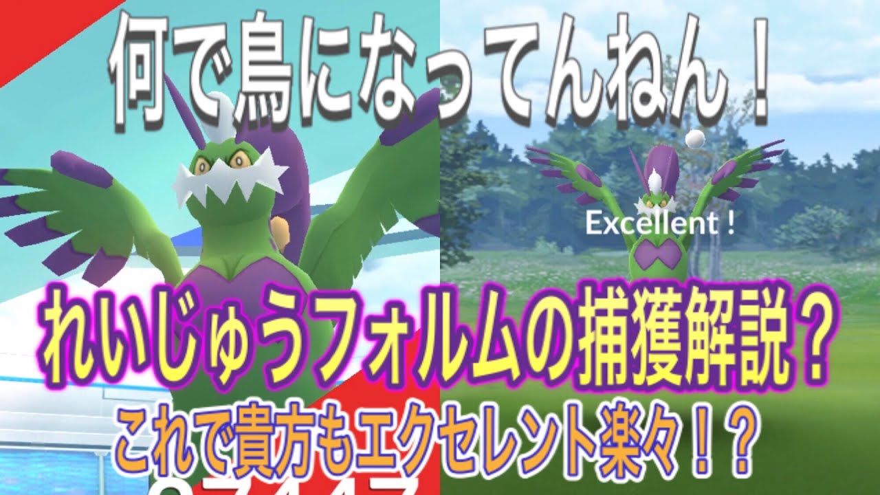 【ポケモンGO】トルネロスれいじゅうフォルムのレイドと捕獲！【Pokémon GO】