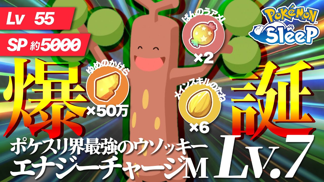【ポケモンスリープ】ライコウを差し置いてウソッキーにメインスキルのたねを全部使ったら最強のウソッキーが爆誕しました