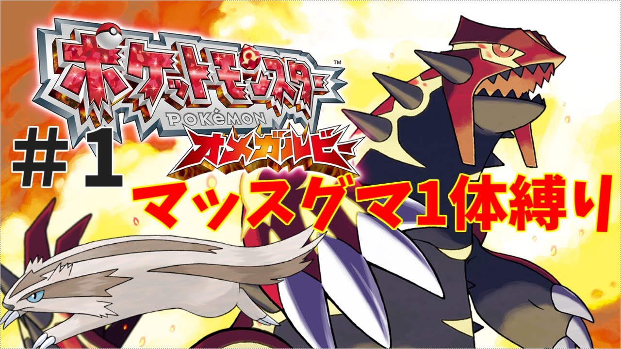 【ポケモンORAS】 マッスグマ1体でクリアする Part1