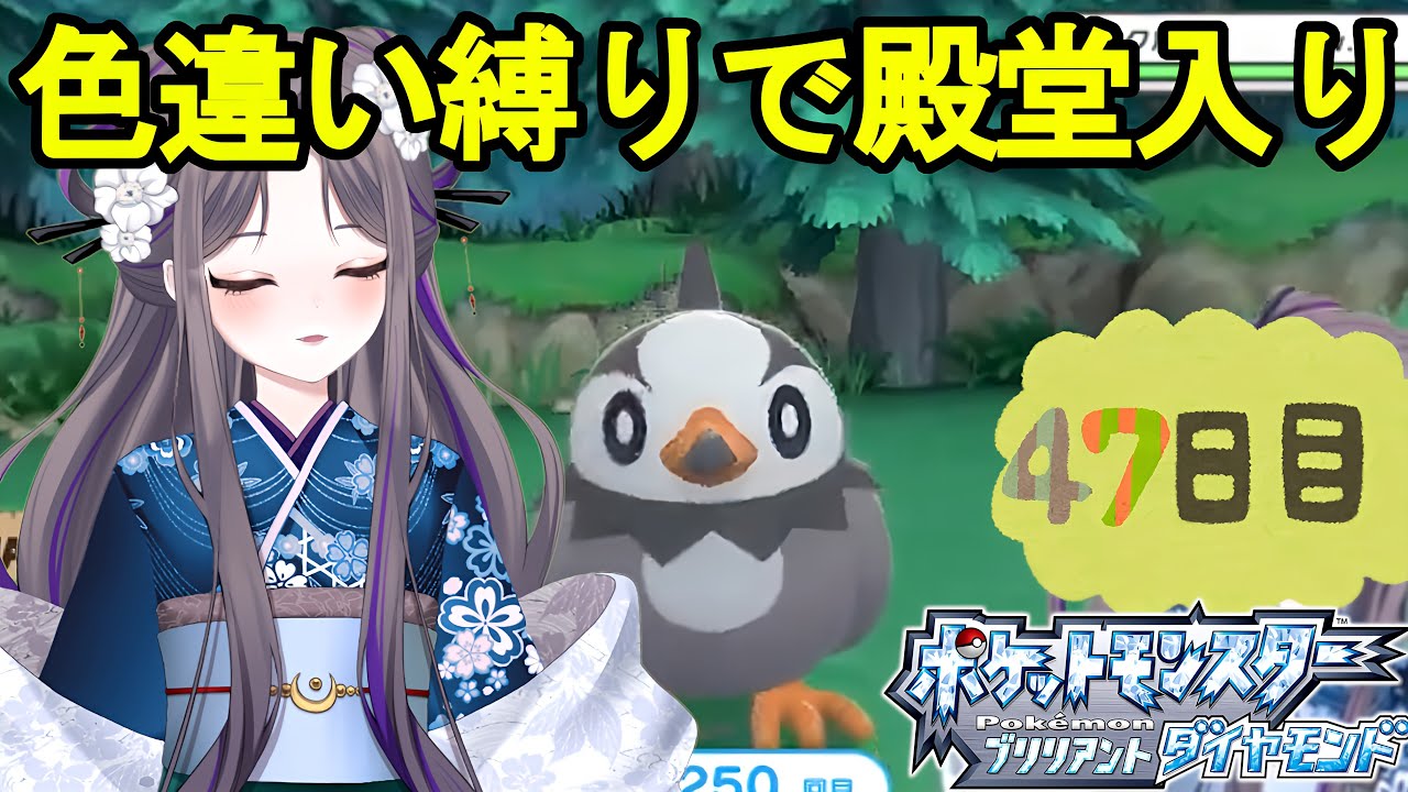 色ムックルを求めてシンジ湖周回【ポケモンBD】色違い縛りで殿堂入り～47日目～【祇園精舎カネノ】