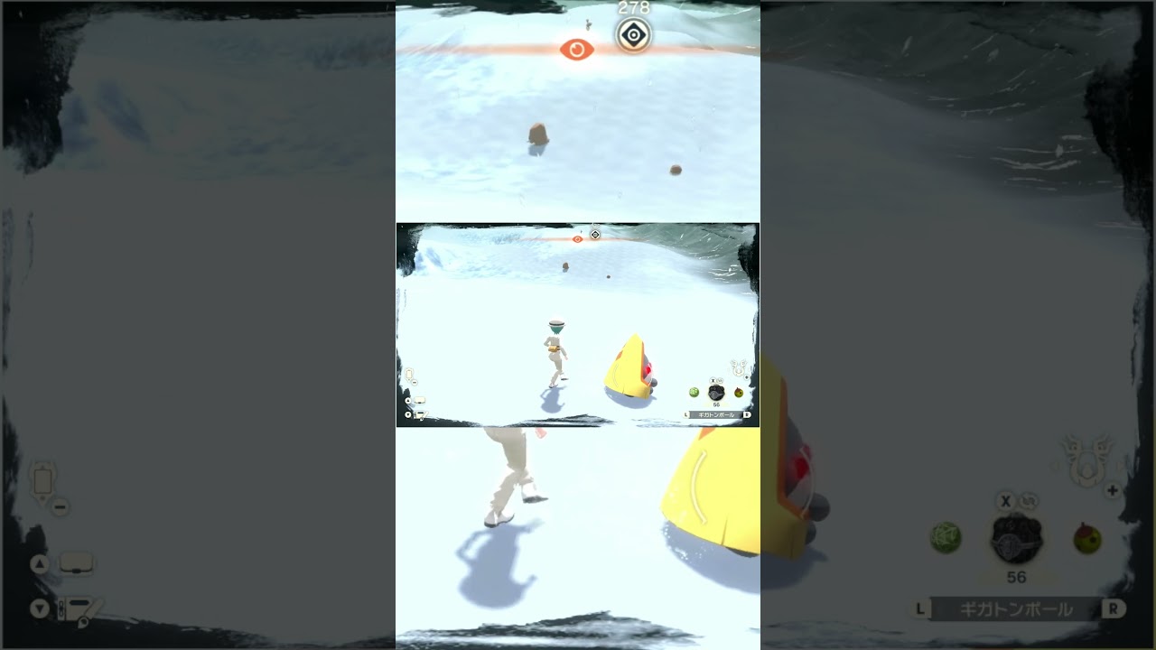 オヤブンポケモン３０秒捕獲チャレンジ  ユキワラシ【Pokémon LEGENDS アルセウス】#Shorts