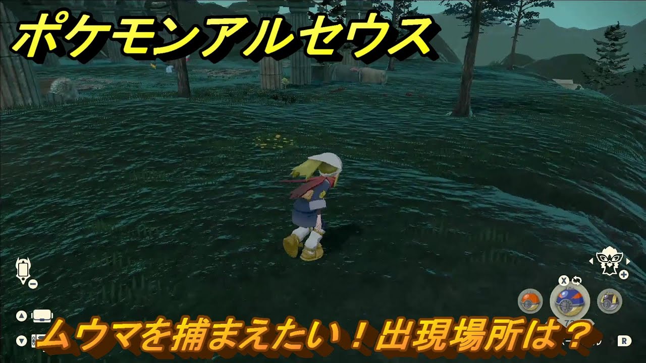 ポケモンアルセウス　ムウマを捕まえたい！出現場所は？　＃２５７　【Pokémon LEGENDS アルセウス】